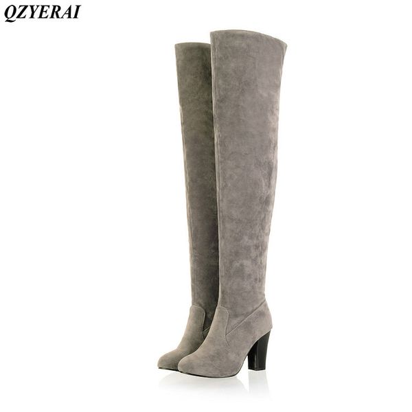 qzyerai winter warm casual tapered lady to knee boots fashion womens shoes womens boots blue black grey
qzyerai winter warm casual tapered lady to knee boots fashion womens shoes womens boots blue black grey
