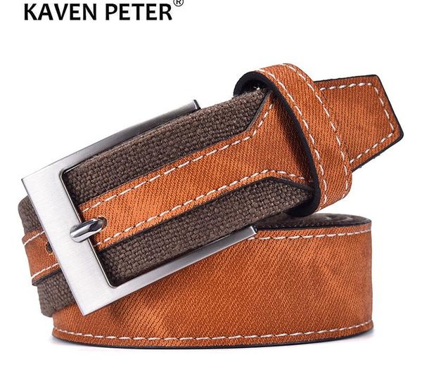fashion denim belt for jeans men casual canvas designer belts 3.5 cm width patchwork strap drop shipping y200520, Black;brown
fashion denim belt for jeans men casual canvas designer belts 3.5 cm width patchwork strap drop shipping y200520, Black;brown