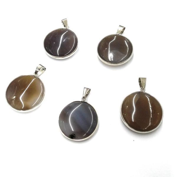 flat round gray agates gold pendant reiki healing natural stone meditation amulet diy jewelry size 31x35mm, Bronze;silver
flat round gray agates gold pendant reiki healing natural stone meditation amulet diy jewelry size 31x35mm, Bronze;silver