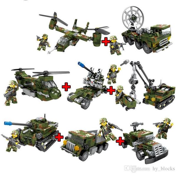 8in1 military combat troops fighter tank army armored car building blocks sets diy bricks helicopter model education kids toys 04
8in1 military combat troops fighter tank army armored car building blocks sets diy bricks helicopter model education kids toys 04