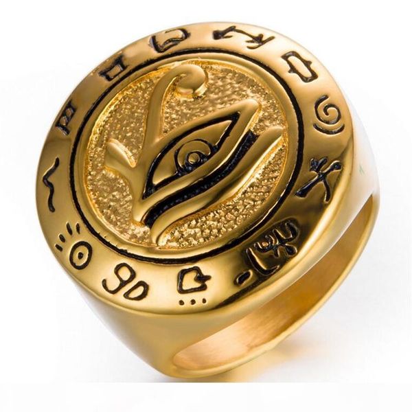 eye of horus ring, third eye ring,egyptian jewelry for him, gift, stainless steel ring, gold mens ring ancient statement jewelry, Slivery;golden
eye of horus ring, third eye ring,egyptian jewelry for him, gift, stainless steel ring, gold mens ring ancient statement jewelry, Slivery;golden