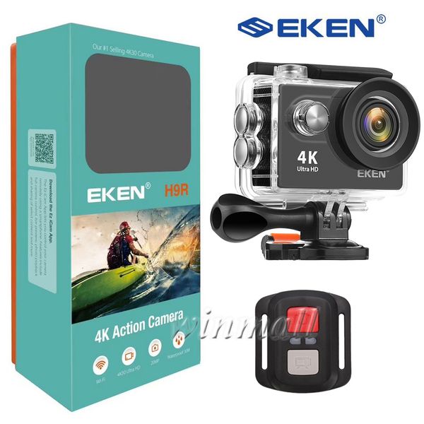 

original eken h9r remote control ultra hd 4k action camera wifi 2.0" 170d underwater waterproof helmet sport cam mini dv