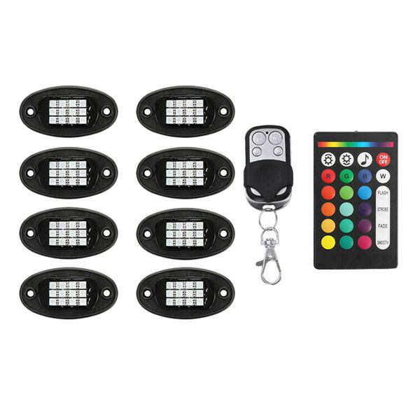 8шт neon led rock light kit rgb под glow lamp offroad автовозы 
8шт neon led rock light kit rgb под glow lamp offroad автовозы