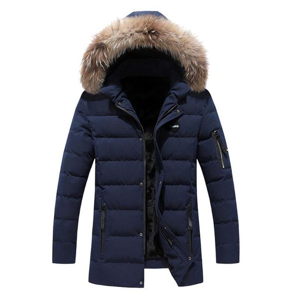 hoodie coat jacket pure color men's winter warm mid-length pure color thickened cotton-padded fur collar jacket coat m-5xl, Black
hoodie coat jacket pure color men's winter warm mid-length pure color thickened cotton-padded fur collar jacket coat m-5xl, Black
