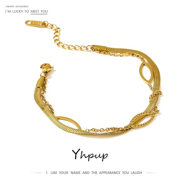 yhpup stylish layered bracelets for women stainless steel jewelry 18 k plated golden pulseras joyerÃa acero inoxidable mujer new, Golden;silver
yhpup stylish layered bracelets for women stainless steel jewelry 18 k plated golden pulseras joyerÃa acero inoxidable mujer new, Golden;silver