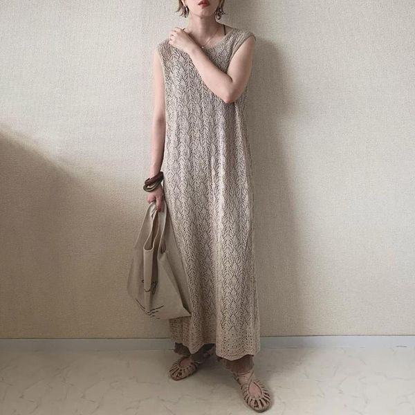 casual dresses sleeveless backless split hollow women dress summer ankle-length pullover japan korea style fashion long, Black;gray
casual dresses sleeveless backless split hollow women dress summer ankle-length pullover japan korea style fashion long, Black;gray