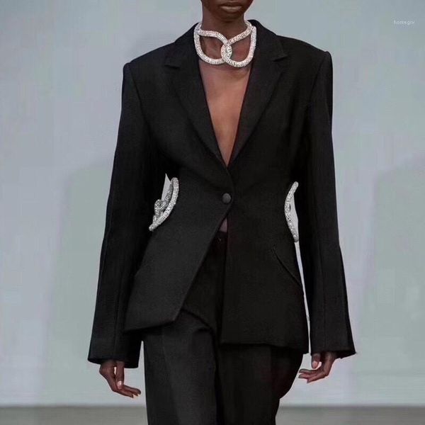jackets suit jackets elegant luxury slim long sleeved lapel neck fashion women jackets backless womens designer, Black;brown
jackets suit jackets elegant luxury slim long sleeved lapel neck fashion women jackets backless womens designer, Black;brown