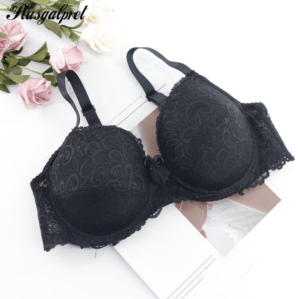 bras plusgalpret black lace trim full coverage cotton underwired bra plus size 34-44 c d dd push up underwear solid color bh, Red;black
bras plusgalpret black lace trim full coverage cotton underwired bra plus size 34-44 c d dd push up underwear solid color bh, Red;black