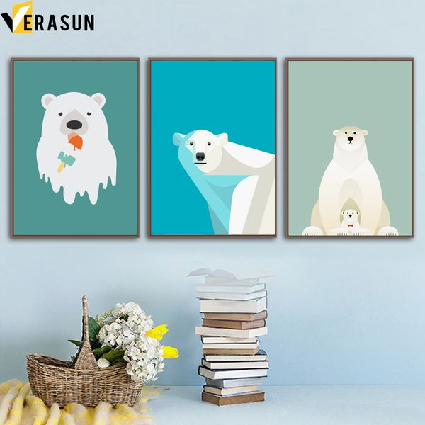 polar bear ice cream cartoon wall art canvas painting nordic posters and prints animal wall pictures for kids room bedroom decor
polar bear ice cream cartoon wall art canvas painting nordic posters and prints animal wall pictures for kids room bedroom decor