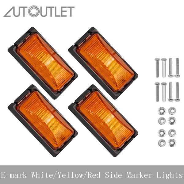 4pcs side lights 6 led side marker light indicator position lamp 12v 24v e-mark for trailer van caravan truck lorry bus car
4pcs side lights 6 led side marker light indicator position lamp 12v 24v e-mark for trailer van caravan truck lorry bus car