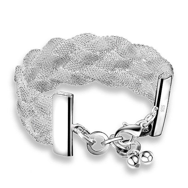 wholesale 925 sterling silver gold-plated woven mesh bracelet 20cm exquisite hand jewelry, suitable for hip-hop and european and american no, Golden;silver
wholesale 925 sterling silver gold-plated woven mesh bracelet 20cm exquisite hand jewelry, suitable for hip-hop and european and american no, Golden;silver