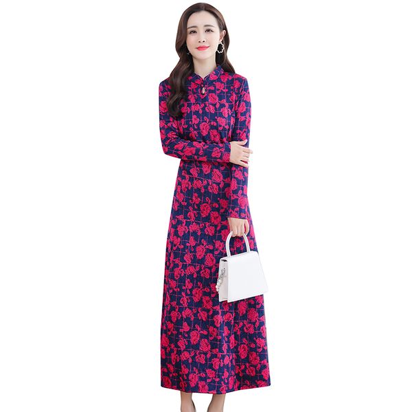 2020 autumn winter women dress noble temperament elegant vintage improved cheongsam dress knitted flowers jacquard long, Black;gray
2020 autumn winter women dress noble temperament elegant vintage improved cheongsam dress knitted flowers jacquard long, Black;gray