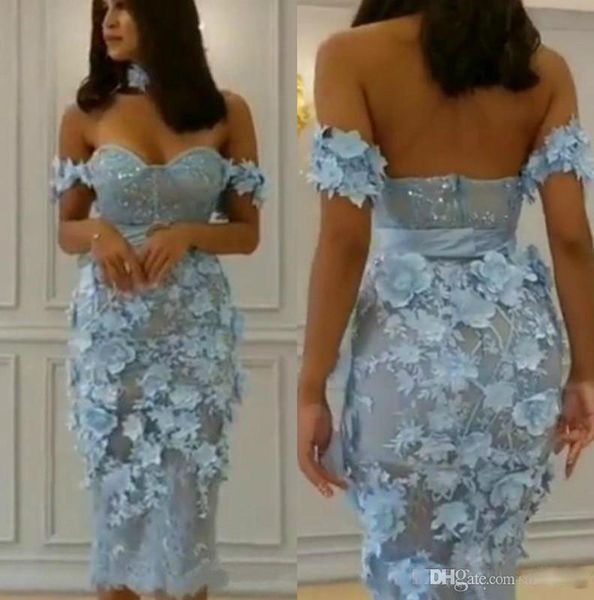 light sky blue tea length prom dresses with 3d-floral flowers applique off the shoulder lace party evening gowns 2020 women party gowns, Black;red
light sky blue tea length prom dresses with 3d-floral flowers applique off the shoulder lace party evening gowns 2020 women party gowns, Black;red