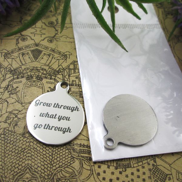 40pcs--"grow through what you go through"stainless steel charms more style for choosing diy charms pendants for necklace, Bronze;silver
40pcs--"grow through what you go through"stainless steel charms more style for choosing diy charms pendants for necklace, Bronze;silver