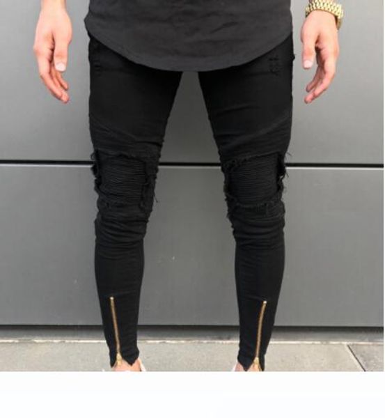 mens ripped pleated leg zipper jeans fashion high street biker denim pencil pants male hip hop fashion slim distressed long jeans mens pants, Blue
mens ripped pleated leg zipper jeans fashion high street biker denim pencil pants male hip hop fashion slim distressed long jeans mens pants, Blue