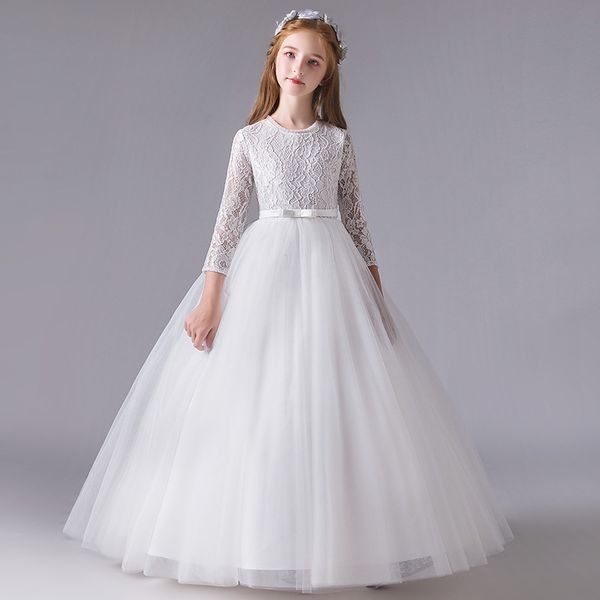 girl's dresses flower birthday party banquet lace stitching dress for first communion elegant wedding long white loop, Red;yellow
girl's dresses flower birthday party banquet lace stitching dress for first communion elegant wedding long white loop, Red;yellow