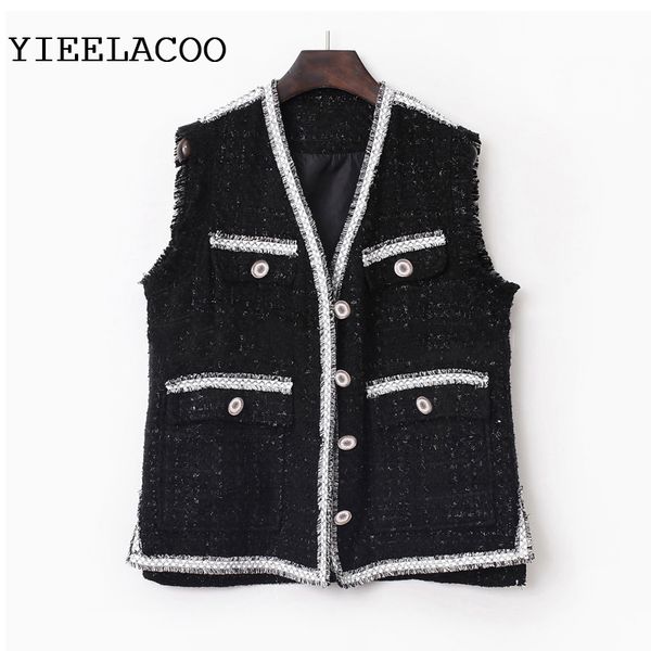 tweed jacket sleeveless women black spring / autumn / winter women's jacket new female ladies tassel, Black;brown
tweed jacket sleeveless women black spring / autumn / winter women's jacket new female ladies tassel, Black;brown