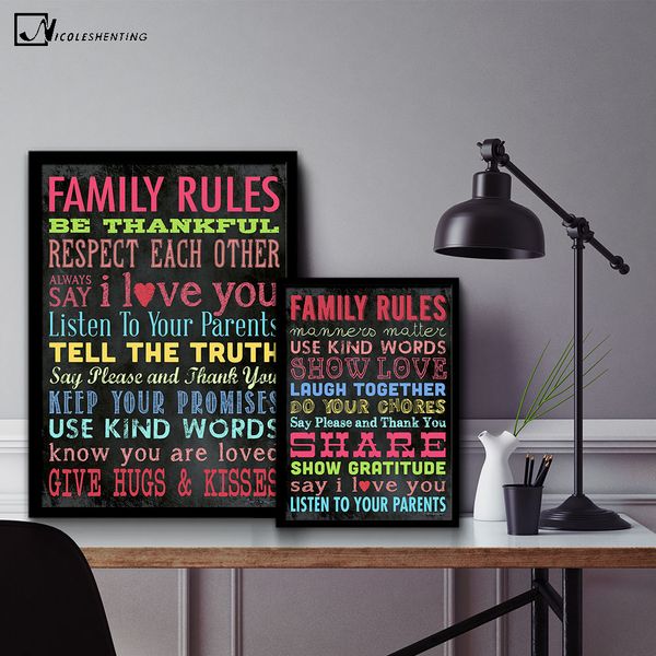 nicoleshenting family rules motivational quotes vintage art canvas poster minimalism print modern home room wall decoration
nicoleshenting family rules motivational quotes vintage art canvas poster minimalism print modern home room wall decoration