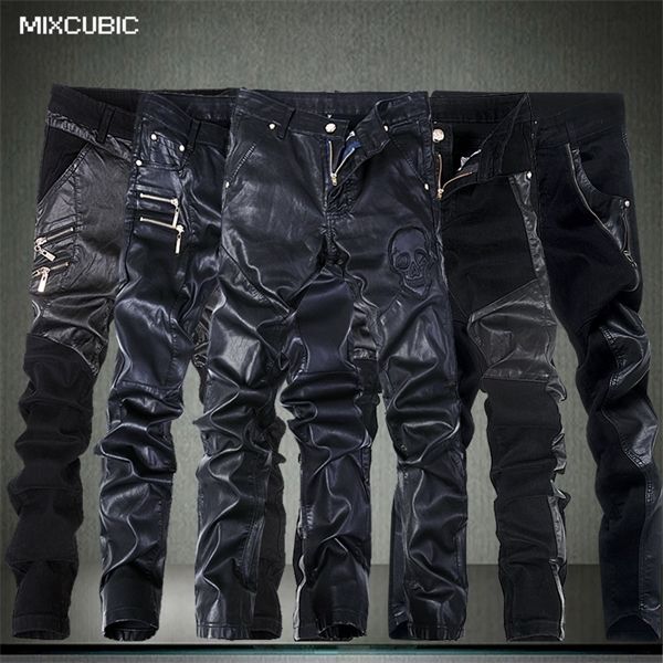 mixcubic fashion skinny skull spliced leather pants men casual slim fit washing locomotive leather pants men feet pants,28-36, Black
mixcubic fashion skinny skull spliced leather pants men casual slim fit washing locomotive leather pants men feet pants,28-36, Black