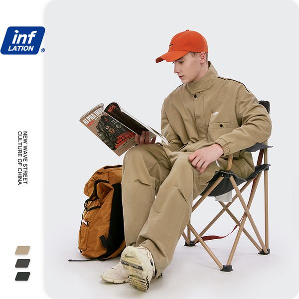 urocm autumn new fashion hooded workwear for men work loose large size new clothes jacket contrast color stitching jacket for men, Gray
urocm autumn new fashion hooded workwear for men work loose large size new clothes jacket contrast color stitching jacket for men, Gray