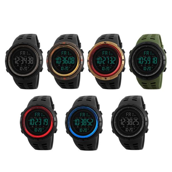 outdoor sport watch clock multifunction watches alarm waterproof digital watch, Slivery;brown
outdoor sport watch clock multifunction watches alarm waterproof digital watch, Slivery;brown