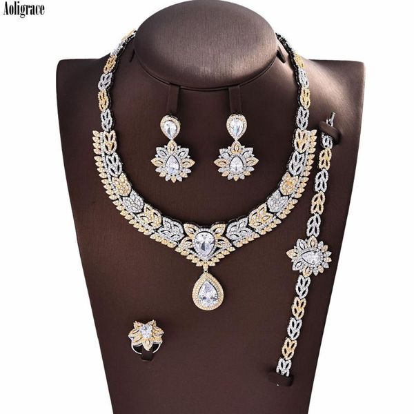 luxury jewelry sets for women gold plated cz zircon wedding bridal cubic zirconia prom party necklace earrings bracelet sets, Silver
luxury jewelry sets for women gold plated cz zircon wedding bridal cubic zirconia prom party necklace earrings bracelet sets, Silver