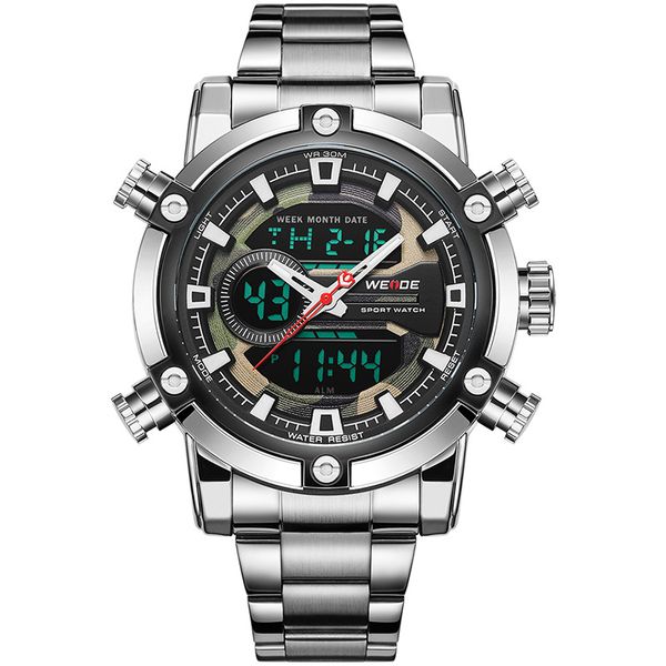 2020 weide new men wwatch relogio masculino dual movements reloj hombre lcd display watch quartz digital watch, Slivery;brown
2020 weide new men wwatch relogio masculino dual movements reloj hombre lcd display watch quartz digital watch, Slivery;brown
