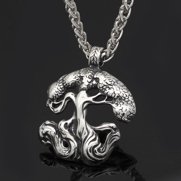stainless steel vintage viking tree of life guard pendant necklace jewelry gift with 60cm chain, Silver 
stainless steel vintage viking tree of life guard pendant necklace jewelry gift with 60cm chain, Silver