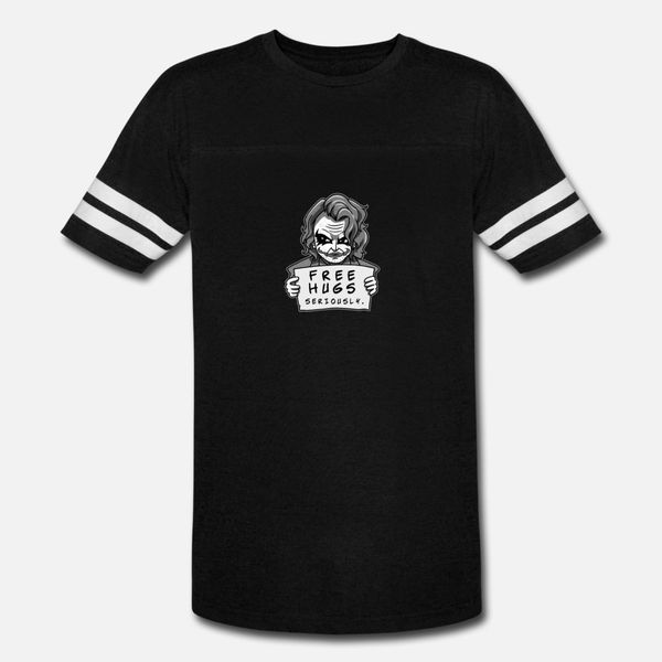 all time selling lx822 hugs from joker t shirt men character cotton o-neck normal crazy humor spring formal shirt, White;black 
all time selling lx822 hugs from joker t shirt men character cotton o-neck normal crazy humor spring formal shirt, White;black