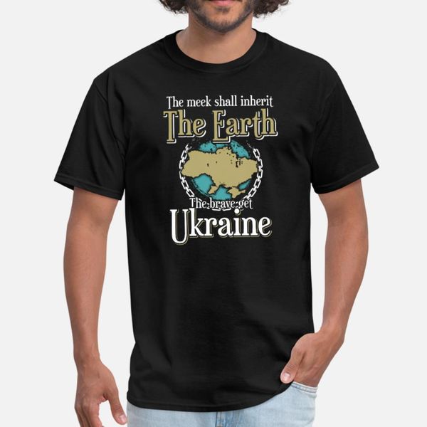 the meek inherit the earth the brave ukraine t shirt men character tee shirt o neck slim fitness funny spring pattern shirt, White;black
the meek inherit the earth the brave ukraine t shirt men character tee shirt o neck slim fitness funny spring pattern shirt, White;black