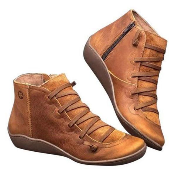 women's pu leather ankle boots women autumn winter cross strappy vintage women punk boots flat ladies shoes woman botas mujer 4
women's pu leather ankle boots women autumn winter cross strappy vintage women punk boots flat ladies shoes woman botas mujer 4