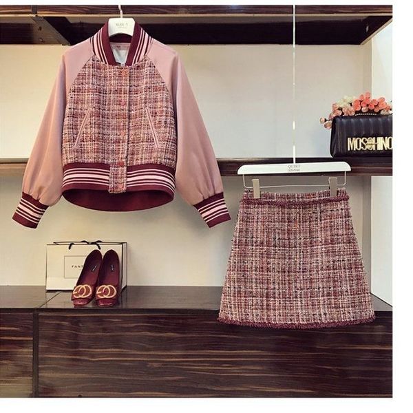 women's 2020 autumn new suit, female western style belly covering slimming skirt two-piece set, White
women's 2020 autumn new suit, female western style belly covering slimming skirt two-piece set, White