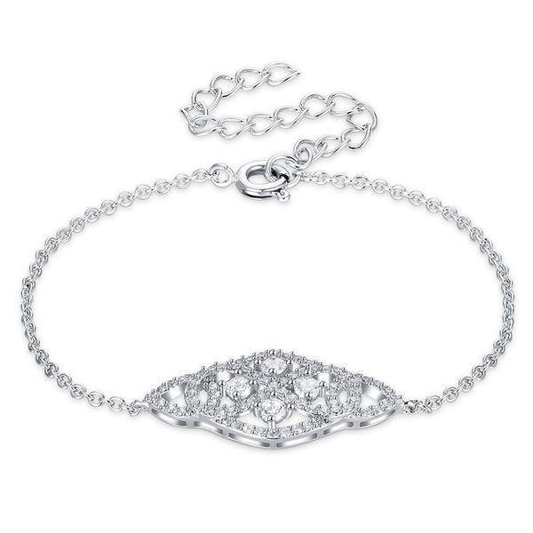 link, chain style sweet bracelet for women white gold color setting cz fashion jewelry drop, Black
link, chain style sweet bracelet for women white gold color setting cz fashion jewelry drop, Black