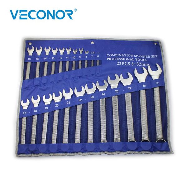 23pcs combo wrench set high torque spanner set of keys open and box end metric 6~32mm chrome vanadium with roll-up storage pouch
23pcs combo wrench set high torque spanner set of keys open and box end metric 6~32mm chrome vanadium with roll-up storage pouch
