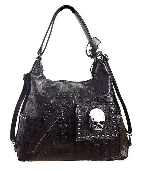 women pu leather skull rivet handbag lady large tote messenger skull printed shoulder bag with scarf
women pu leather skull rivet handbag lady large tote messenger skull printed shoulder bag with scarf