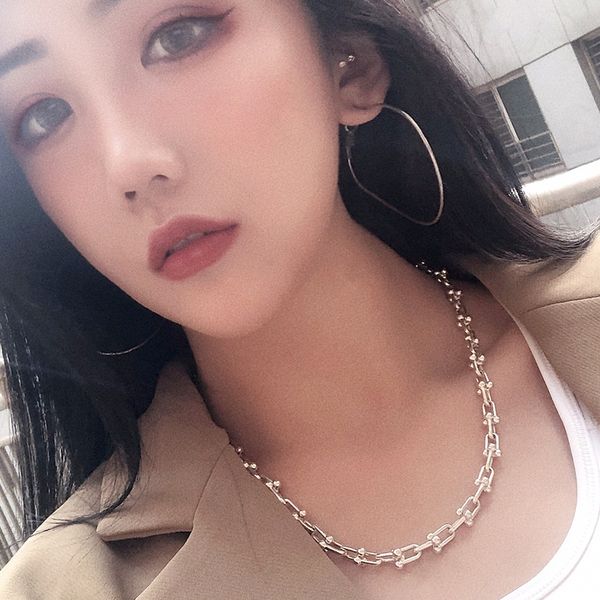 fashion simple jewelry stacking high-end adjustable u-shaped chain choker necklace fairy luxury clavicle for women wedding party gifts, Silver
fashion simple jewelry stacking high-end adjustable u-shaped chain choker necklace fairy luxury clavicle for women wedding party gifts, Silver