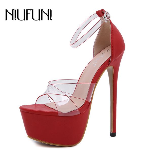 transparent platform women sandals peep toe buckle stiletto ultra 16cm high heels model wedding shoes for women sandalias, Black
transparent platform women sandals peep toe buckle stiletto ultra 16cm high heels model wedding shoes for women sandalias, Black
