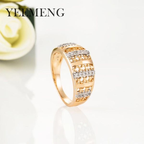 yeemeng new arrival gold color micro-wax inlay natural zircon hollow rings women wedding party trendy fine jewelry, Golden;silver
yeemeng new arrival gold color micro-wax inlay natural zircon hollow rings women wedding party trendy fine jewelry, Golden;silver