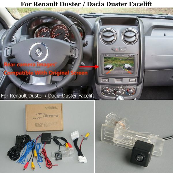 car rear view reverse backup camera for duster / dacia duster facelift 2014~2020 - rca & original screen compatible
car rear view reverse backup camera for duster / dacia duster facelift 2014~2020 - rca & original screen compatible