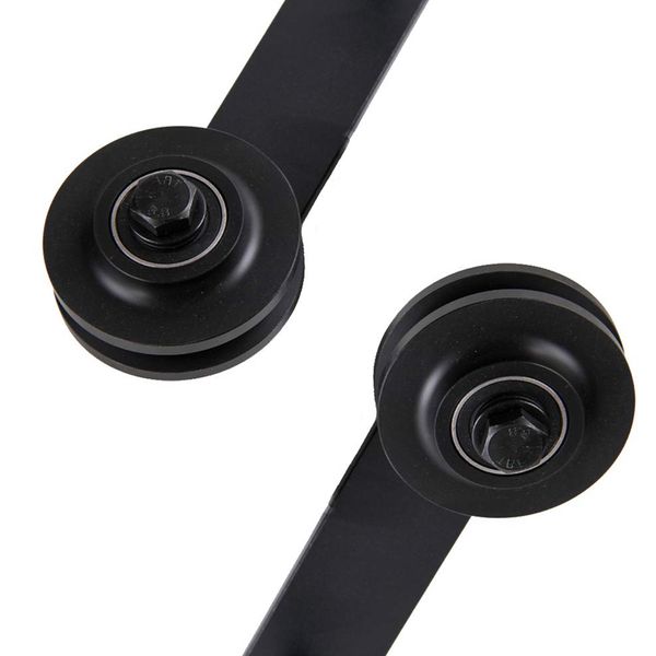 2 pcs sliding barn door hardware closet durable steel roller rail with screws
2 pcs sliding barn door hardware closet durable steel roller rail with screws