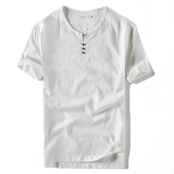 men's casual shirts 2021 arrival mens linen fashion cool short sleeve chinese style collarless solid color males clothes pullover, White;black
men's casual shirts 2021 arrival mens linen fashion cool short sleeve chinese style collarless solid color males clothes pullover, White;black