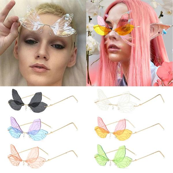 new women fashion street eyewear butterfly sunglasses uv 400 rimless sunglasses shades girls vintage gradient lens, Silver
new women fashion street eyewear butterfly sunglasses uv 400 rimless sunglasses shades girls vintage gradient lens, Silver
