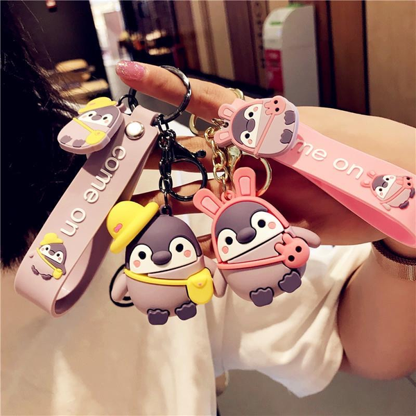 popular cartoon silicone keychain cute ppenguin pendant key chain satchel decoration pendant key chains valentine gift chain, Silver
popular cartoon silicone keychain cute ppenguin pendant key chain satchel decoration pendant key chains valentine gift chain, Silver