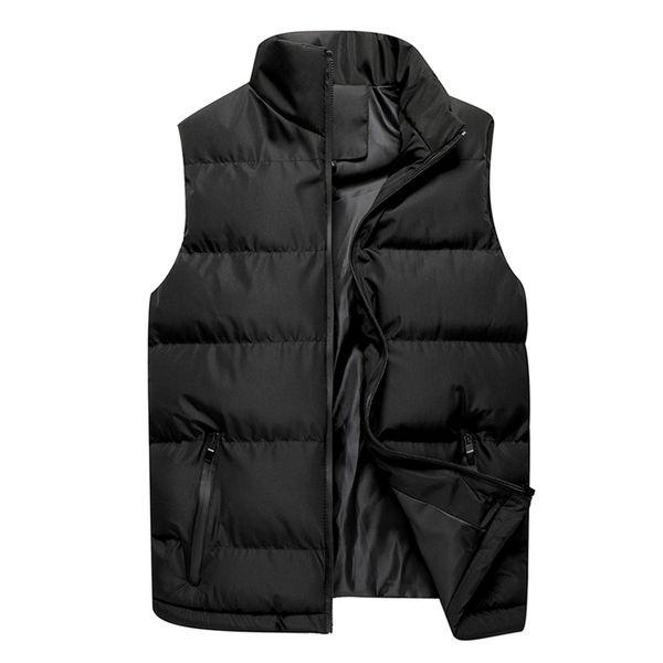 autumn and winter new mens winter vests quality thick warm standing collar vests plus size mens solid color jacket, Black;white
autumn and winter new mens winter vests quality thick warm standing collar vests plus size mens solid color jacket, Black;white