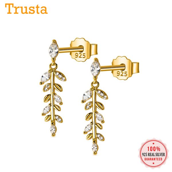 other trustdavis luxury 100% 925 sterling silver women fashion branches dazzling cz stud earring wedding birthday party jewelry yq135, Golden;silver
other trustdavis luxury 100% 925 sterling silver women fashion branches dazzling cz stud earring wedding birthday party jewelry yq135, Golden;silver