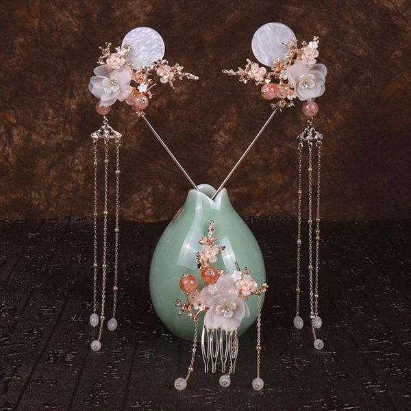 women clothing hair jewelry set vintage style handmade long tassels hair pin comb set hairpin haircomb xh, Silver
women clothing hair jewelry set vintage style handmade long tassels hair pin comb set hairpin haircomb xh, Silver