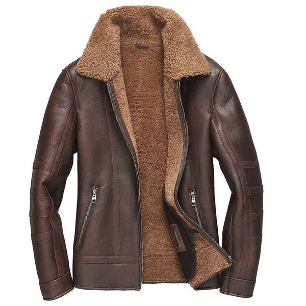men's leather & faux short genuine jacket men sheep shearling coat luxury mens sheepskin wool fur jackets man 2021 kj1279, Black
men's leather & faux short genuine jacket men sheep shearling coat luxury mens sheepskin wool fur jackets man 2021 kj1279, Black