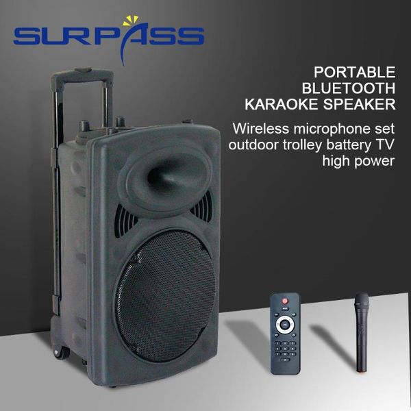 portable sound 15inch bluetooth karaoke speaker with wireless microphone set outdoor trolley battery tv high power
portable sound 15inch bluetooth karaoke speaker with wireless microphone set outdoor trolley battery tv high power