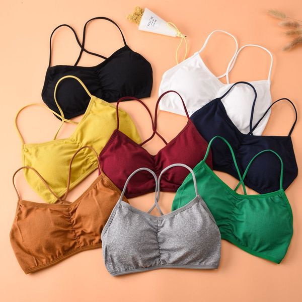gym clothing fashion sports bra seamless cross beauty back bottom wrapped chest tube no steel ring anti-glare girl underwear l93, White;black
gym clothing fashion sports bra seamless cross beauty back bottom wrapped chest tube no steel ring anti-glare girl underwear l93, White;black