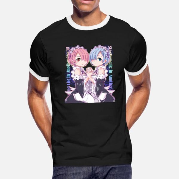 re zero rem ram t shirt men designing short sleeve o-neck slim graphic casual spring formal shirt
re zero rem ram t shirt men designing short sleeve o-neck slim graphic casual spring formal shirt